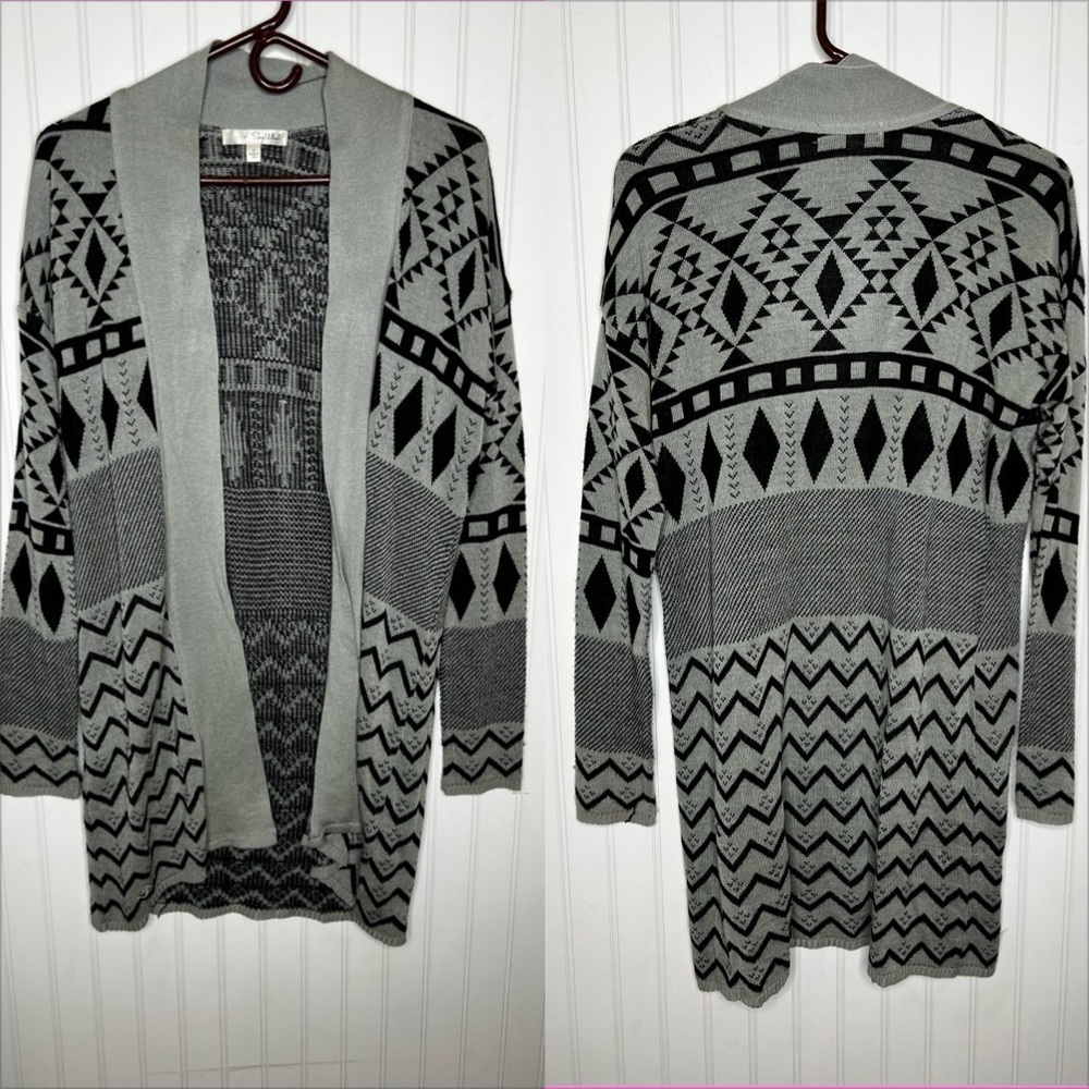 Long Open Front Cardigan Lightweight Sweater Size Small